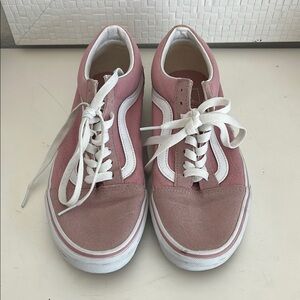 Vans Pink and White Sneakers